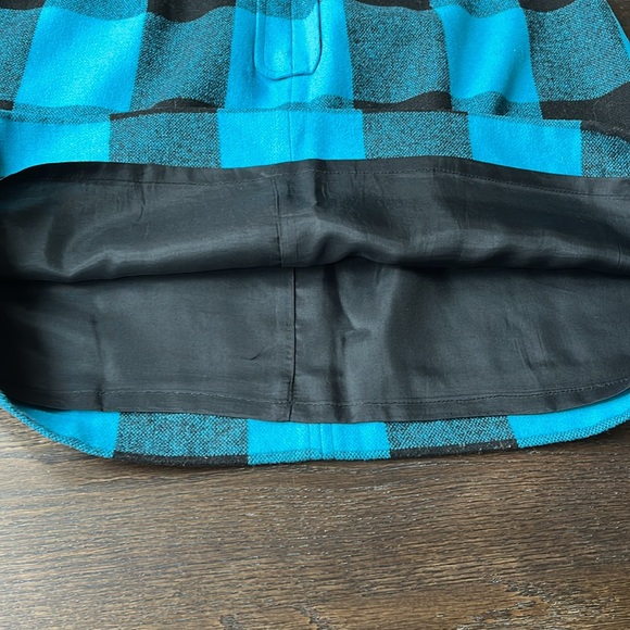 Banana Republic black and turquoise A line skirt size 8 - Picture 12 of 15